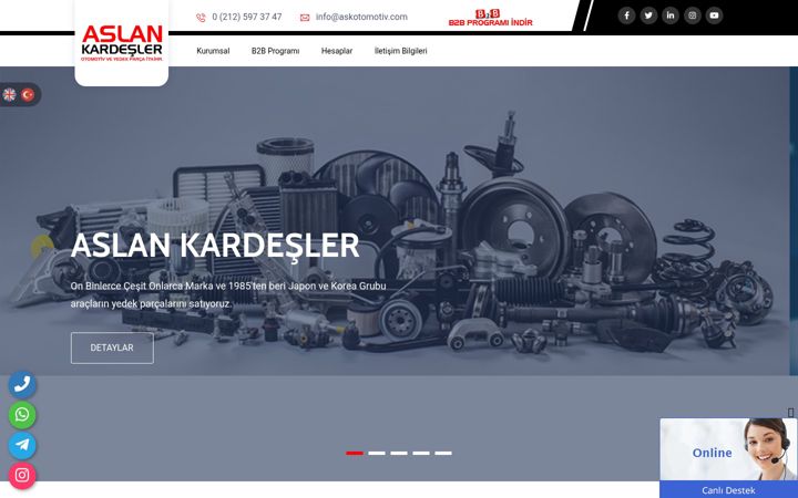 Ekraanipilt saidist askotomotiv.com