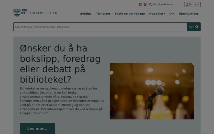 Screenshot of askoyfolkebibliotek.no
