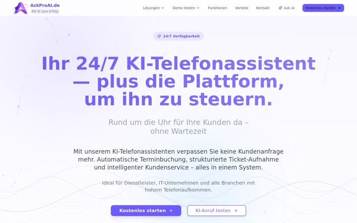 Screenshot of askproai.de