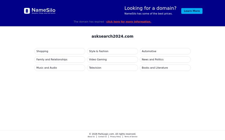 Ekraanipilt saidist asksearch2024.com