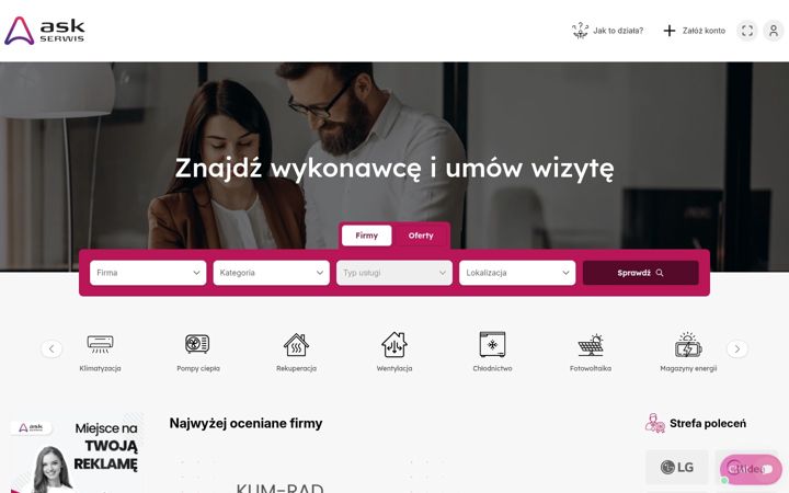 Screenshot stránky askserwis.com