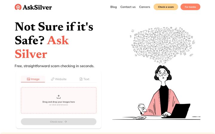 Screenshot of asksilver.com