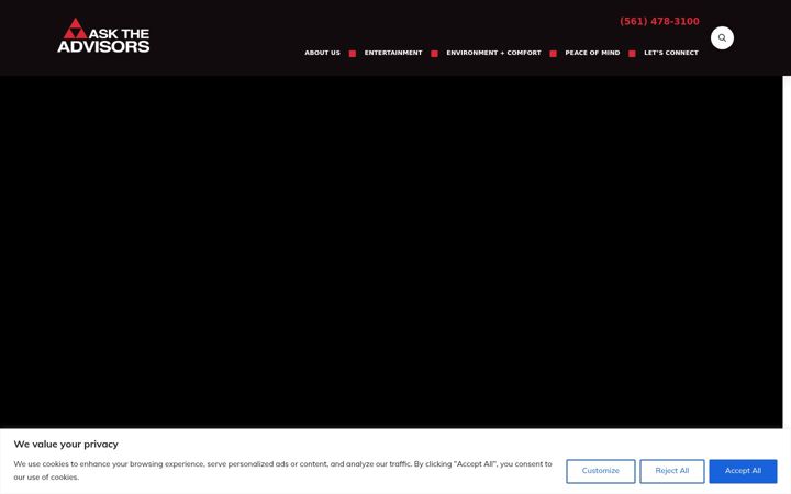 Screenshot of asktheadvisors.com