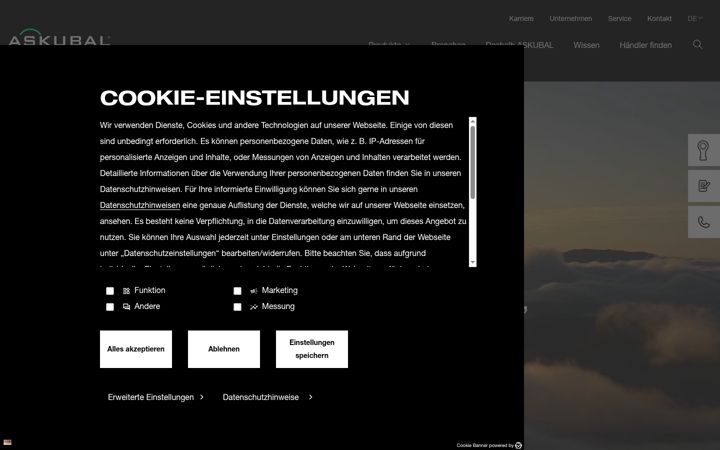 Screenshot of askubal.de