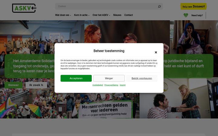Snímek obrazovky askv.nl