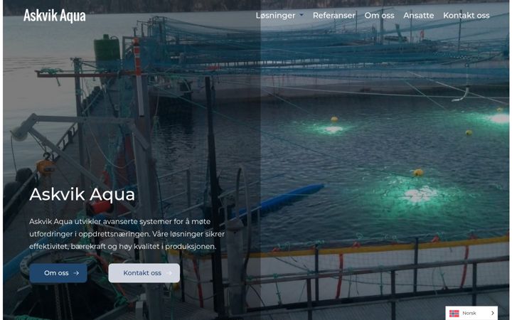 Screenshot of askvikaquaas.no