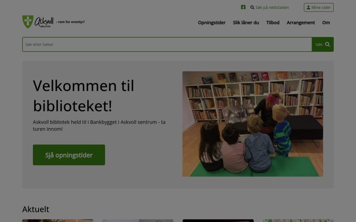 Screenshot of askvollbibliotek.no