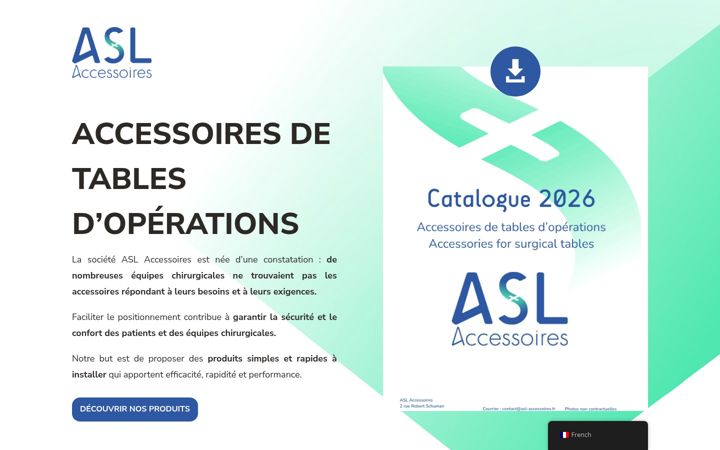 Screenshot of asl-accessoires.fr