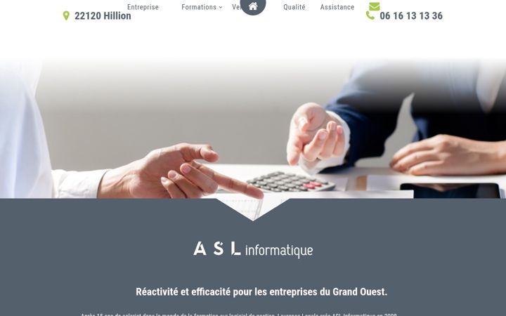 Screenshot of asl-informatique.fr