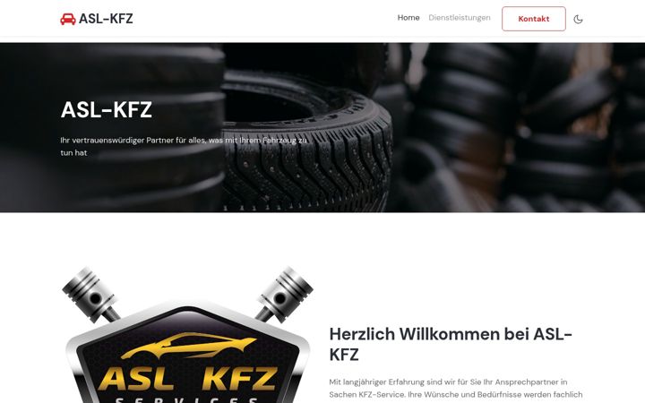 Screenshot of asl-kfz.at