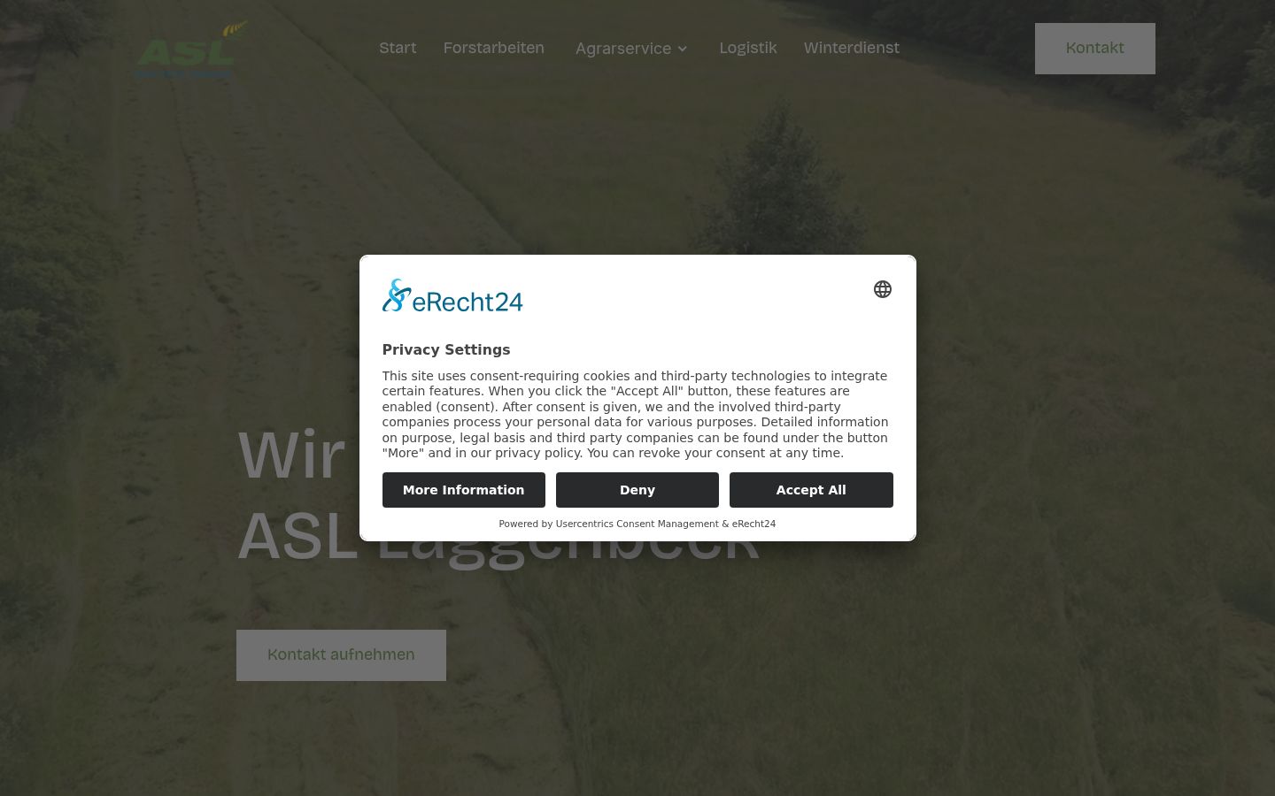 Screenshot tal-banner tal-kunsens muri qabel kwalunkwe interazzjoni
