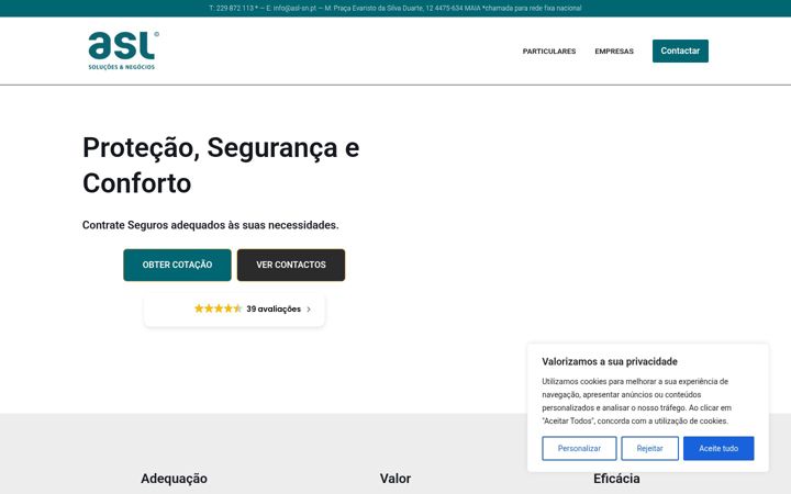 Screenshot ta' asl-sn.pt
