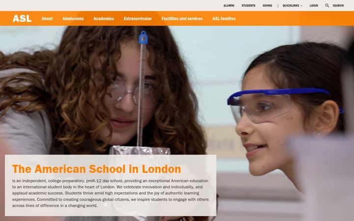 Screenshot of asl.org