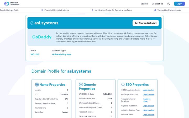 Screenshot of asl.systems