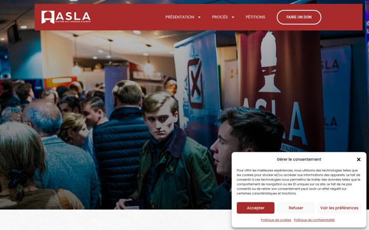 Snímek obrazovky asla.fr