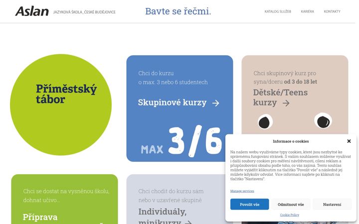 Screenshot of aslan.cz
