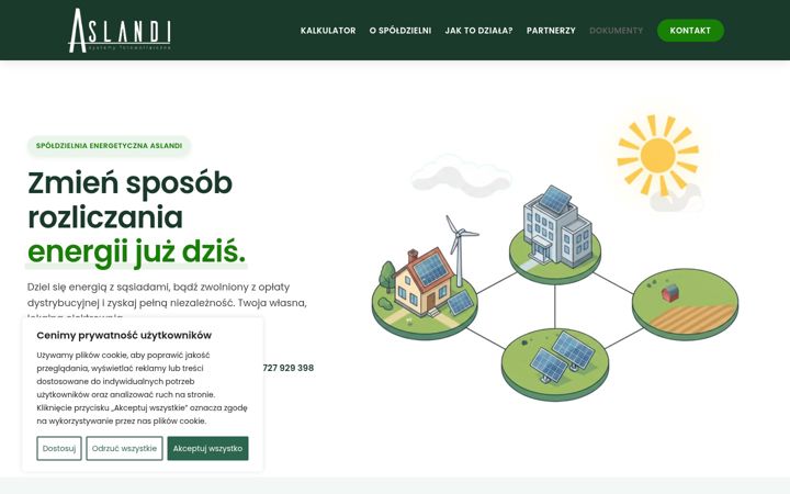 Snímek obrazovky aslandi.com