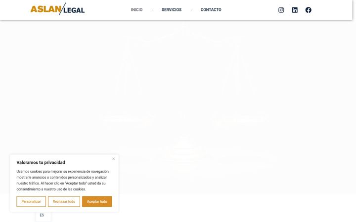 Snímek obrazovky aslanlegal.com