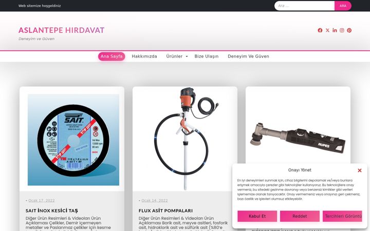 Screenshot of aslantepehirdavat.com