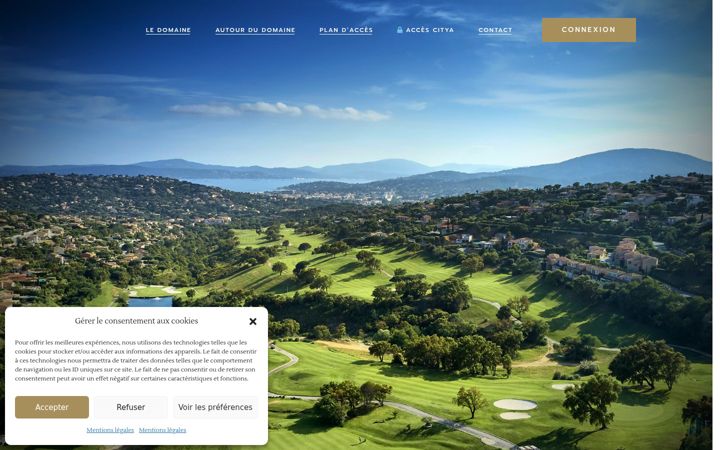 Screenshot of asldomainegolfstemaxime.fr