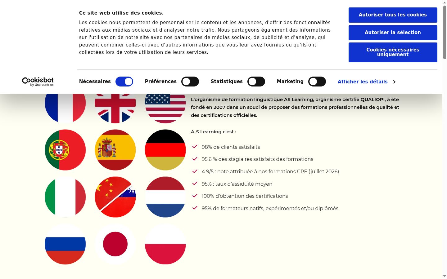 Screenshot tal-banner tal-kunsens muri qabel kwalunkwe interazzjoni