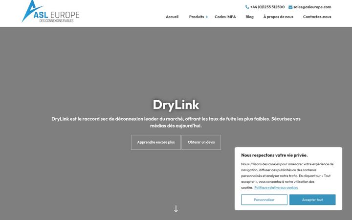 Screenshot of asleurope.fr