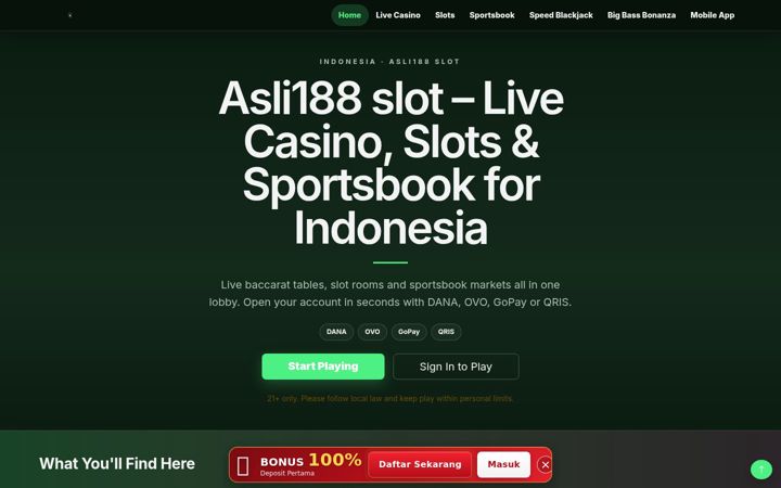Screenshot ta' asli188.online