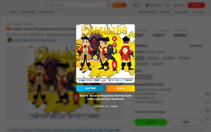 Screenshot of asli288.store