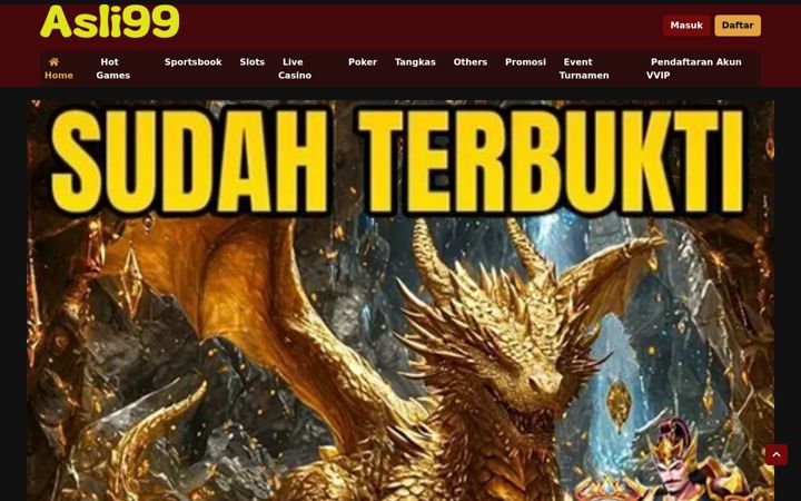 Screenshot of asli99.net