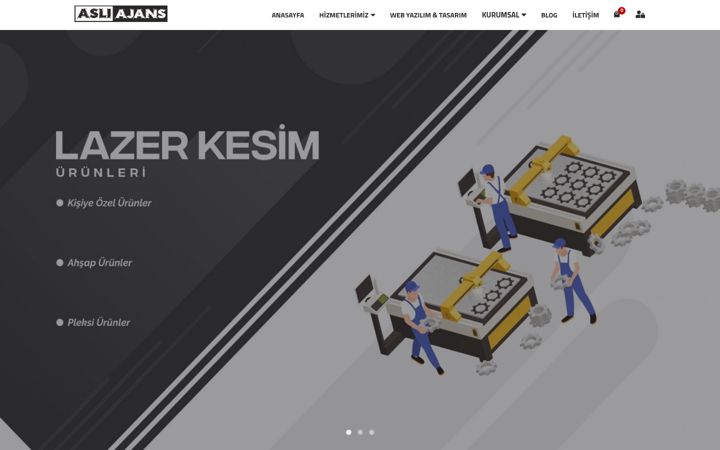 Screenshot of asliajans.com.tr