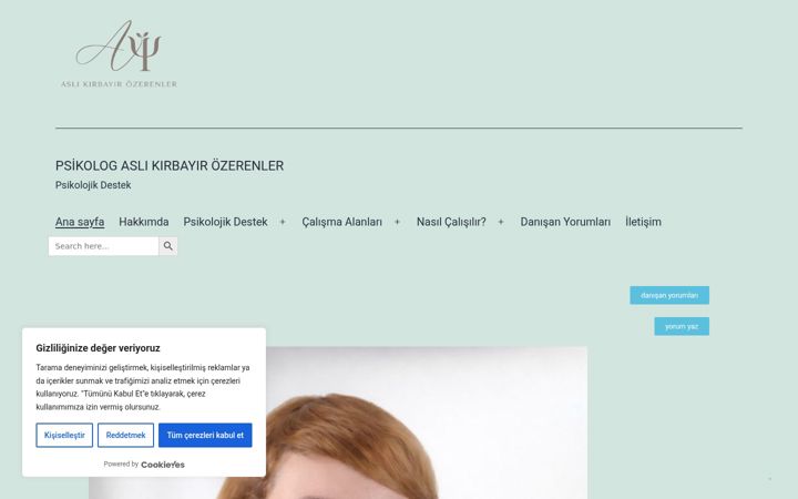 Screenshot of aslikirbayir.com