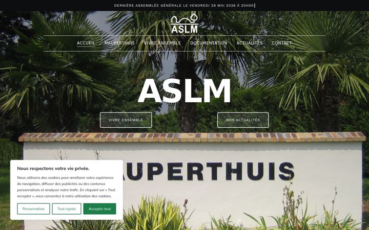 Captura de ecrã de aslm.fr