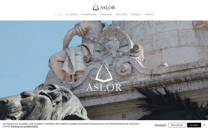 Captura de ecrã de aslor-avocat.fr