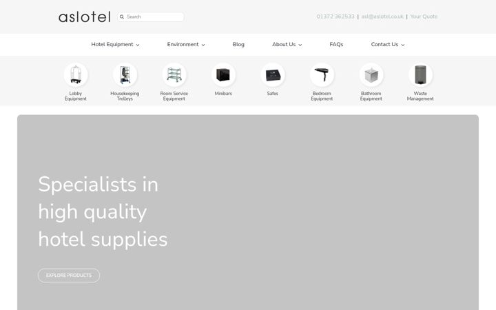 Screenshot of aslotel.co.uk