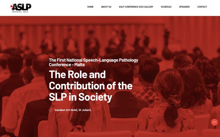 Screenshot di aslpconference.mt