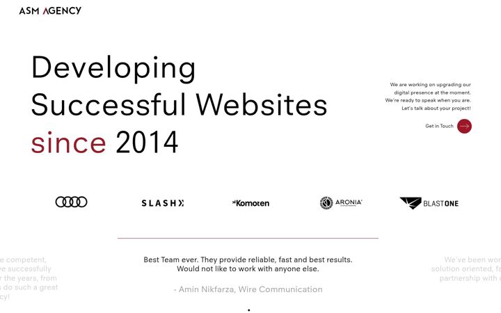 Screenshot of asm-agency.com