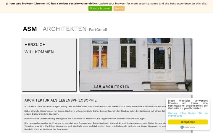 Screenshot of asm-architekten.de