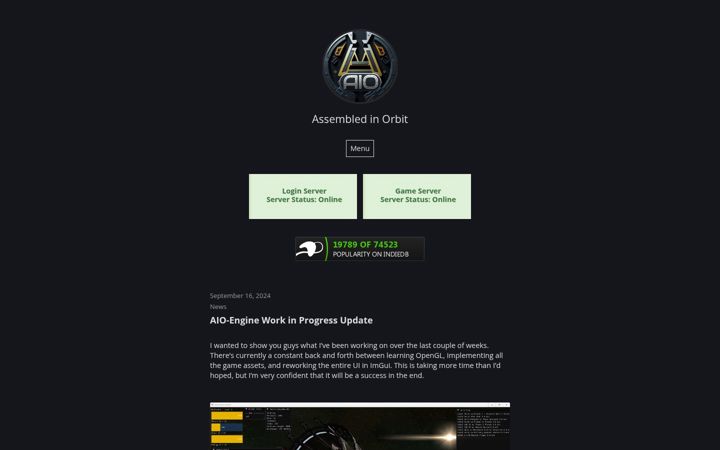 Screenshot of asm-game.com