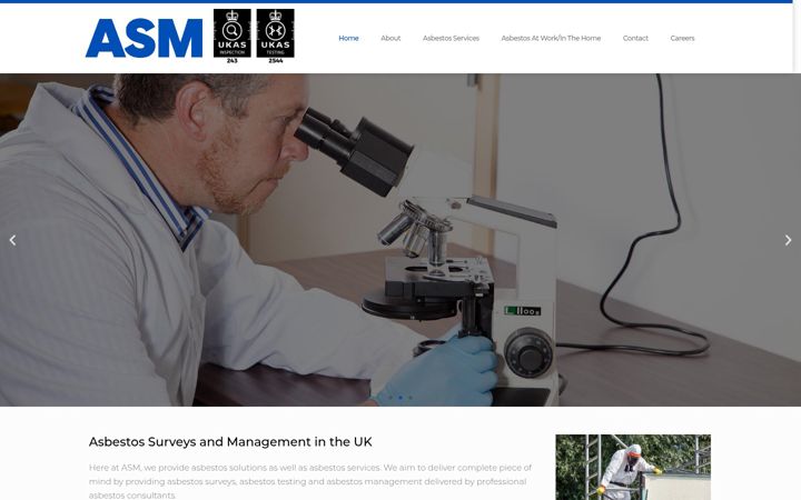 Screenshot of asm-ltd.co.uk