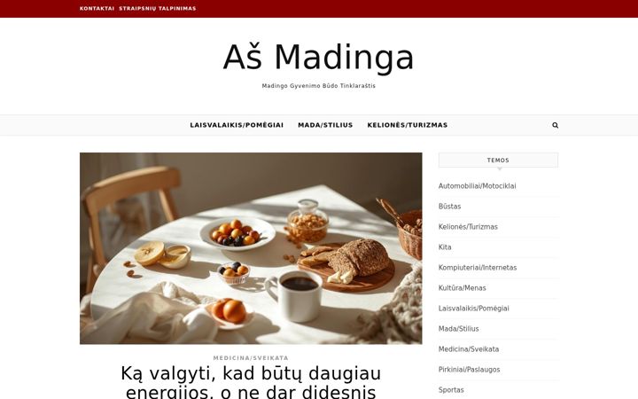 Screenshot of asmadinga.lt