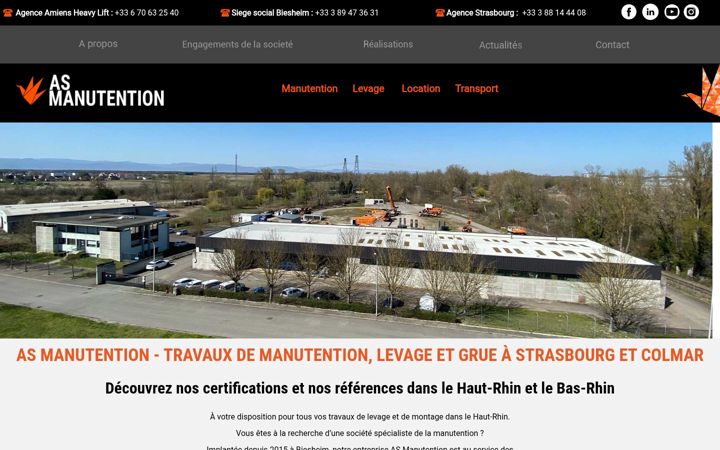 Screenshot of asmanutention.fr