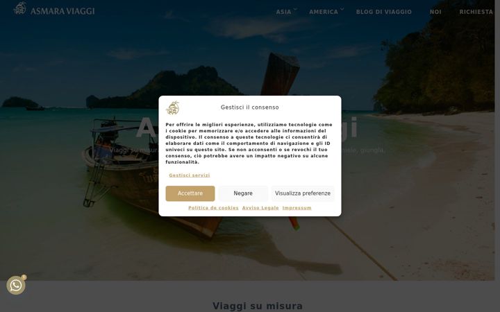 Screenshot of asmaraviaggi.com