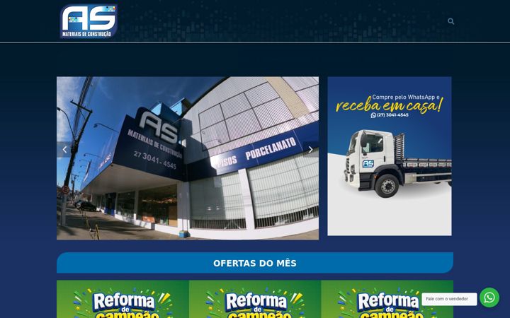 Screenshot ta' asmateriais.com.br