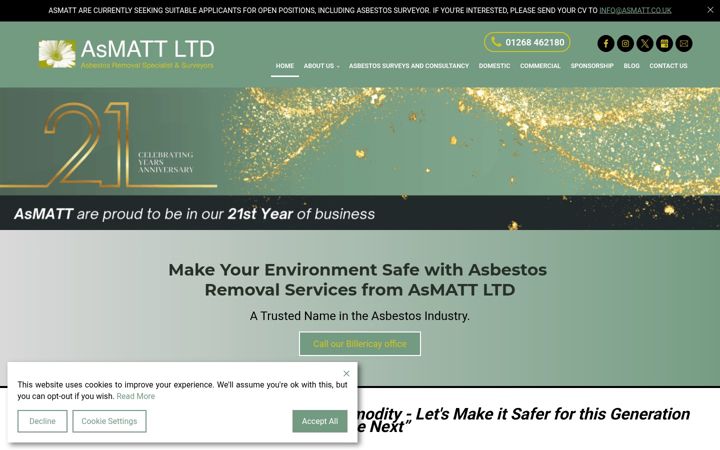 Screenshot ta' asmatt.co.uk