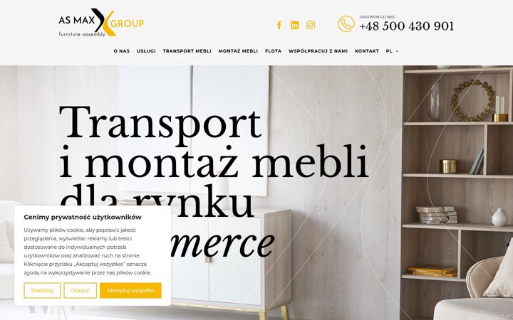 Screenshot of asmaxgroup.com
