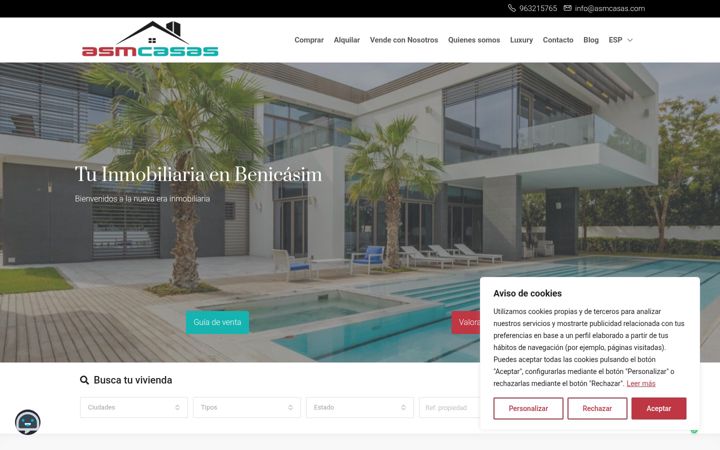 Screenshot of asmcasas.com