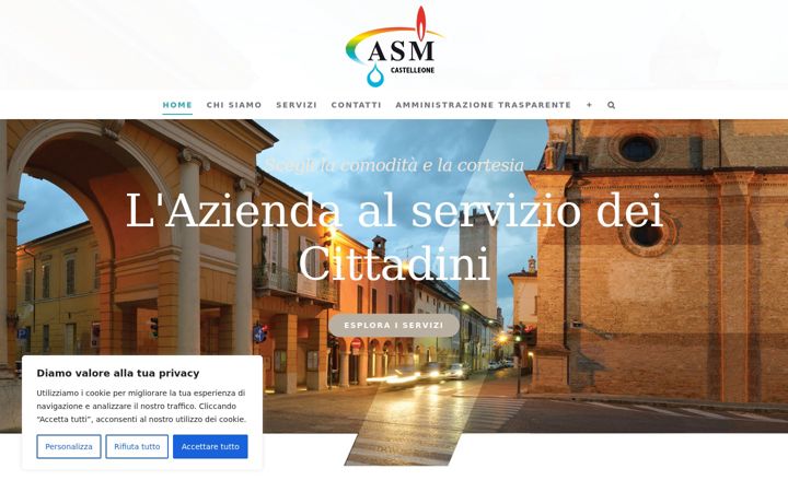 Screenshot of asmcastelleone.it
