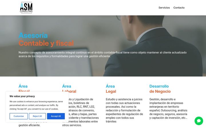 Capture d'écran de asmconsulting.es