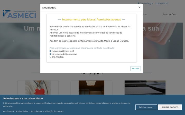 Screenshot of asmeci.pt