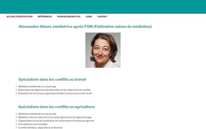 Screenshot of asmediation.ch